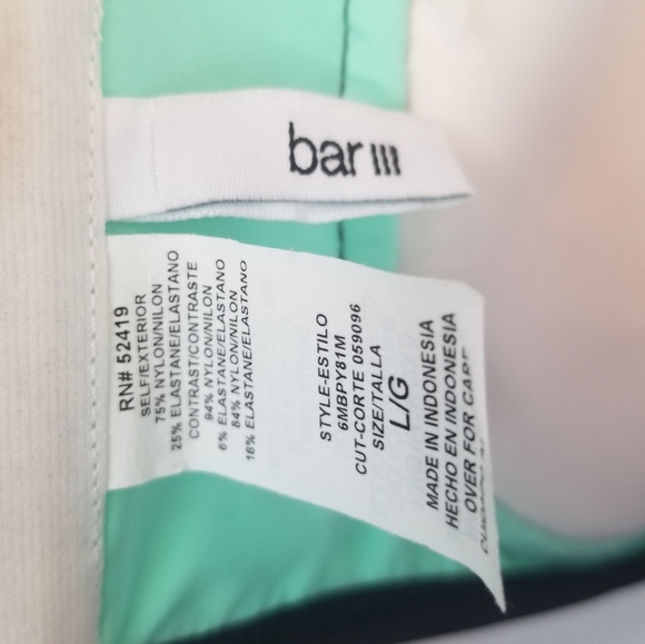 Bar III Color Block Swimsuit - Picture 9 of 10